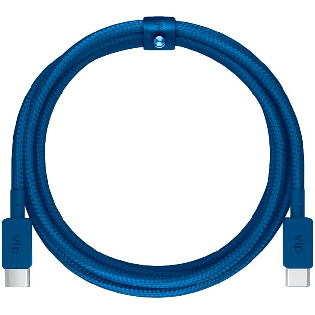 Кабель vlp Nylon Cable USB-C – USB-C (1.2 м), темно-синий