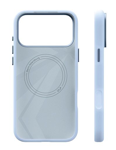 Чехол защитный VLP Aster Pro Case с MagSafe для iPhone 17 Pro Max голубой