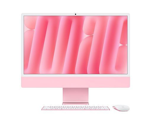 Моноблок Apple iMac 24 Retina 4,5K (M3, 8C CPU/10C GPU, 2024) 8/256GB Розовый (MQRT3)