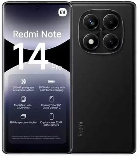 Смартфон Xiaomi Redmi Note 14 Pro 12/512GB Черный