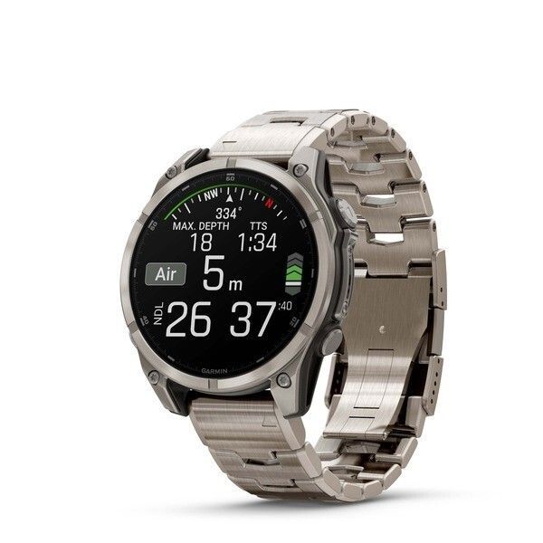 Умные часы Garmin Fenix 8 47mm Amoled Sapphire Titanium Graphite Band 010-02904-40