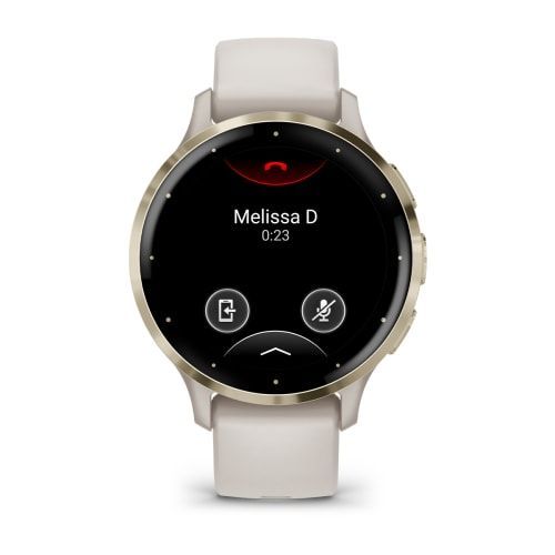 Часы Garmin Venu 3S цвета слоновой кости с золотистым безелем010-02785-04 