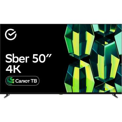 Телевизор Sber SDX-50U4124 50″ LED 4K 60 Гц черный