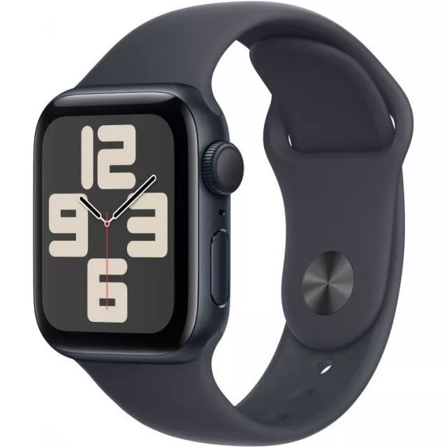 Apple Watch SE 2024 40 мм «Темная ночь», спортивный ремешок Band цвета «темная ночь»