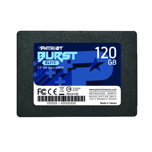 Накопитель SSD Patriot Burst Elite 120 ГБ 2.5″ SATA III PBE120GS25SSDR