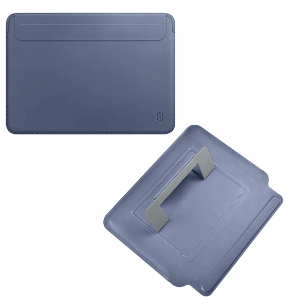 Чехол из искусственной кожи WIWU SKIN PRO II для MacBook Air/Pro 13", голубой