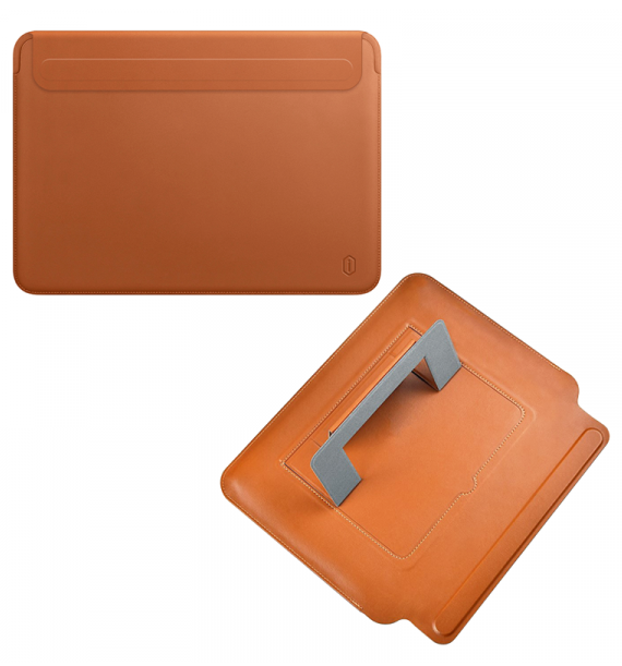 Чехол из искусственной кожи WIWU SKIN PRO II для MacBook Air/Pro 13", коричневый