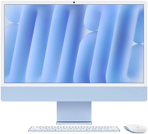 Моноблок Apple iMac 24 Retina 4,5K (M4, 10C CPU/10C GPU, 2024) 16/256GB Синий (MWV13)