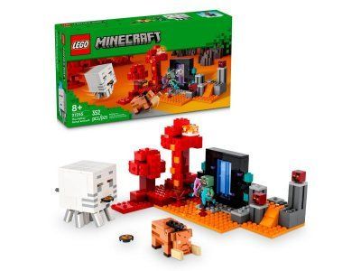 Конструктор LEGO Minecraft Засада на нижнем портале 21255