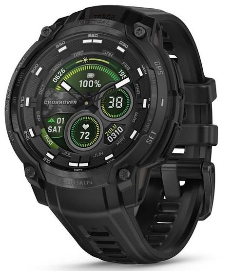 Умные часы Garmin Instinct Crossover AMOLED Tactical Черные