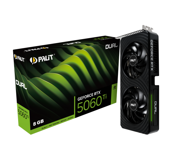 Видеокарта Palit GeForce RTX 5060 Ti Dual 8 ГБ