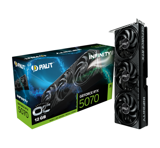 Видеокарта Palit GeForce RTX 5070 Infinity 3 OC 12 ГБ