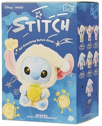 Игрушка Labubu Stitch Eat Something Before Sleep (Disney Miniso)