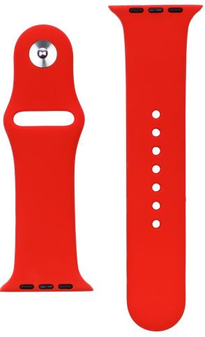 Ремешок силиконовый vlp Silicone Band для Apple Watch 42/44 мм, красный