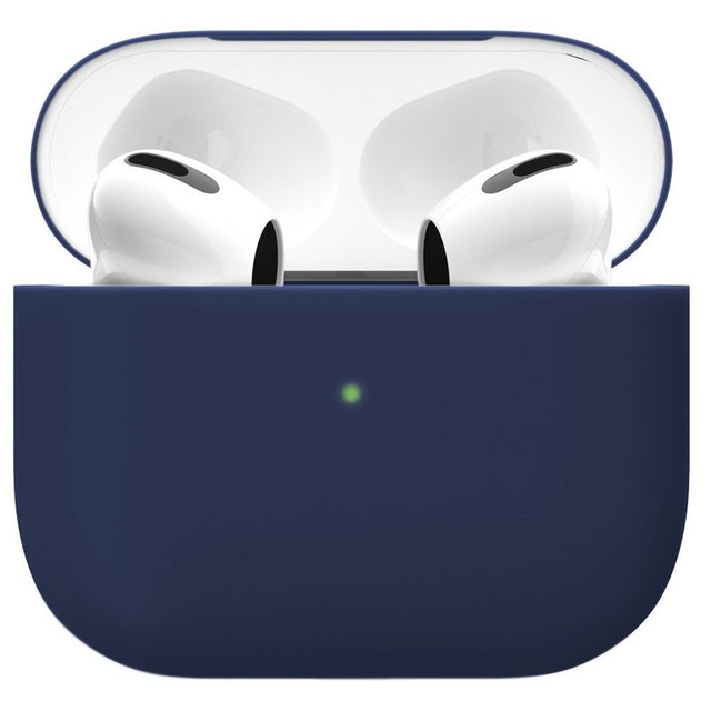 Чехол силиконовый vlp Soft Touch тонкий силикон для AirPods 3, темно-синий