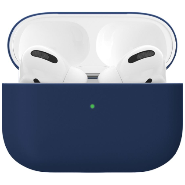 Чехол силиконовый vlp Soft Touch тонкий силикон для AirPods Pro, темно-синий