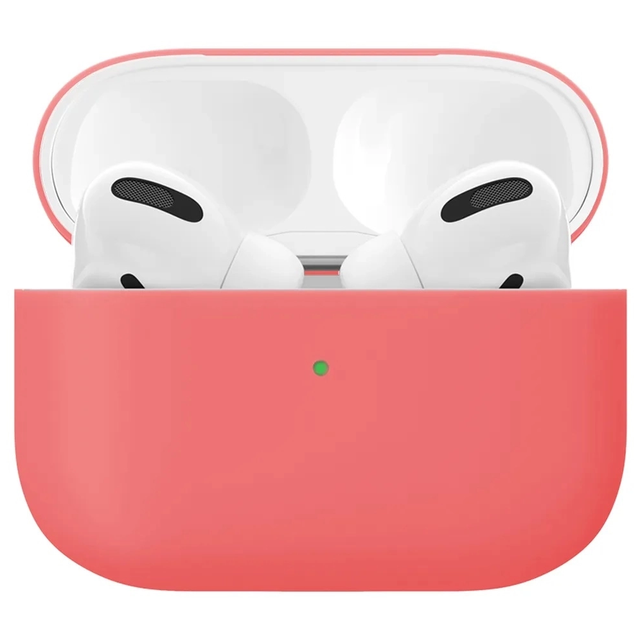 Чехол силиконовый vlp Soft Touch тонкий силикон для AirPods Pro, коралловый