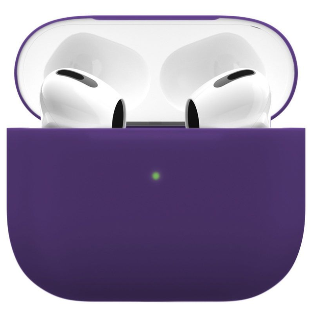 Чехол силиконовый vlp Soft Touch тонкий силикон для AirPods 3, темно-фиолетовый