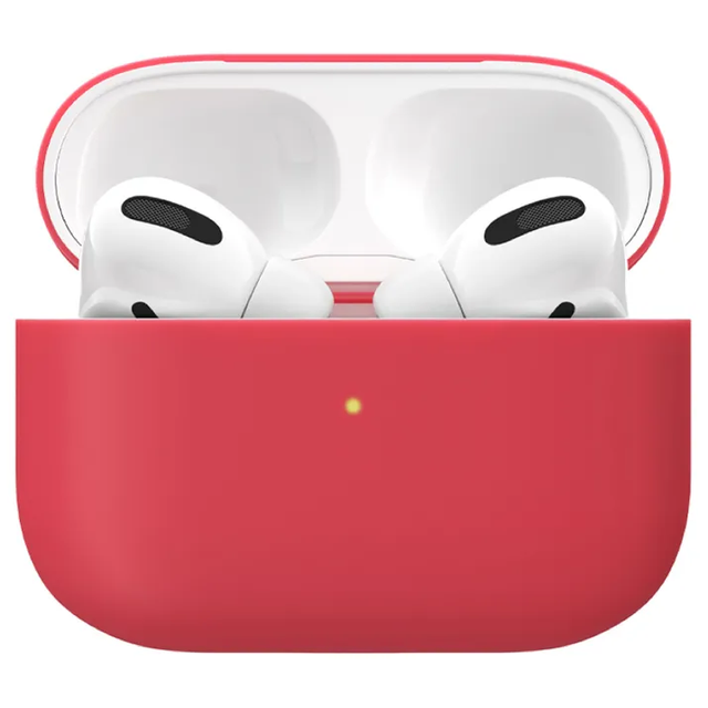 Чехол силиконовый vlp Soft Touch тонкий силикон для AirPods Pro, красный