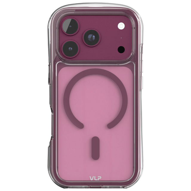Чехол VLP Bubble Case с MagSafe для iPhone 18 Pro, темно-вишневый