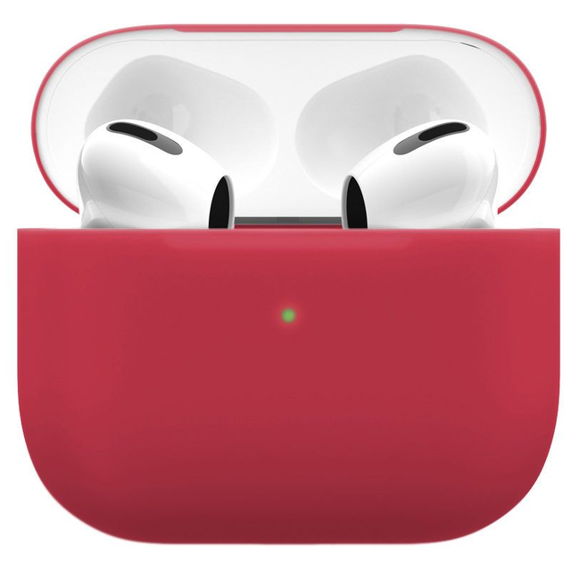 Чехол силиконовый vlp Soft Touch тонкий силикон для AirPods 3, красный