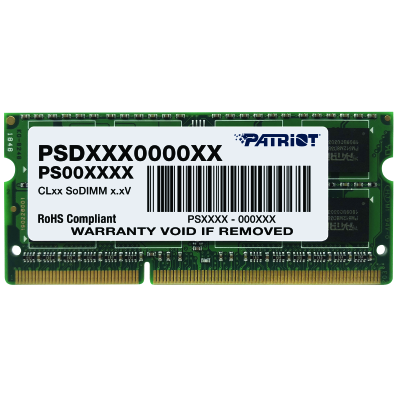 Оперативная память Patriot DDR3 4 ГБ 1600 МГц PSD34G16002S