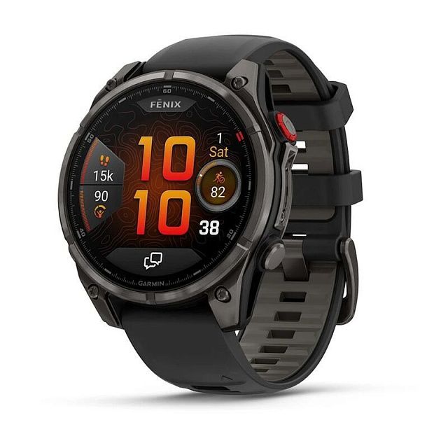 Умные часы Garmin Fenix 8 Pro 47mm AMOLED Sapphire Carbon Grey 010-03198-01