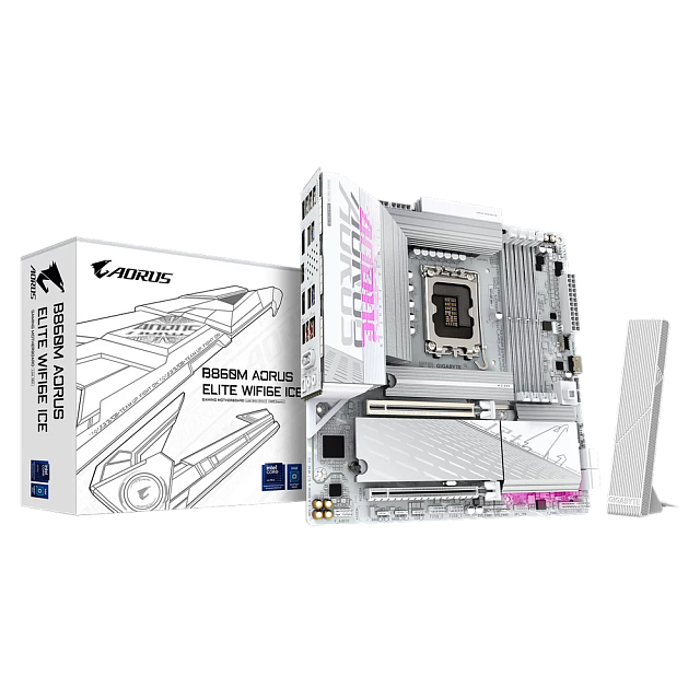 Материнская плата GIGABYTE B860M AORUS ELITE WIFI6E ICE