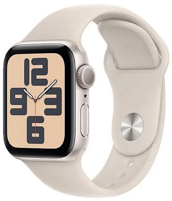 Apple Watch SE 2023 40 мм «Сияющая звезда», спортивный ремешок Band цвета «сияющая звезда»