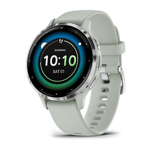 Умные часы Garmin Venu 3S 41 мм Серебристые / Серо-зеленые 010-02785-01