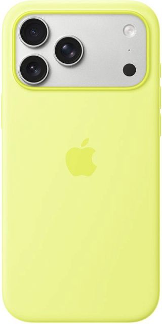 Чехол Apple для iPhone 17 Pro Max Silicone MagSafe, неоново-желтый