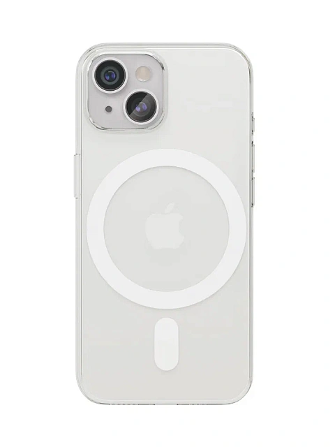 Чехол защитный vlp Diamond case with MagSafe для iPhone 14/15, прозрачный