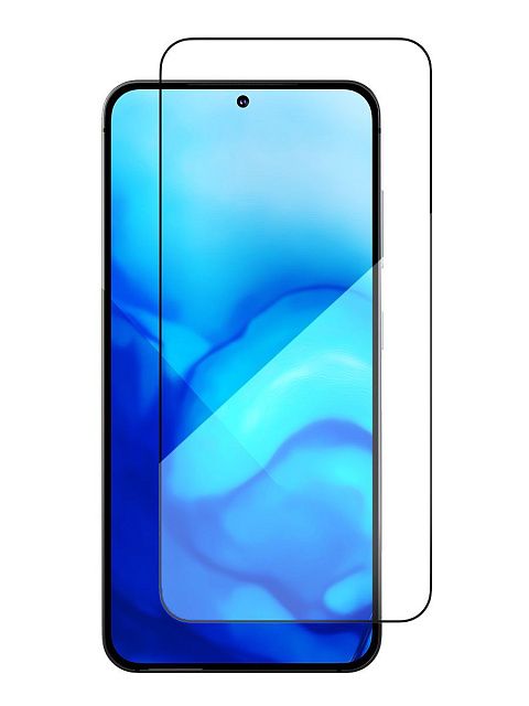 Стекло защитное 2.5D "vlp" C-Glass для Samsung Galaxy S24 Ultra с черной рамкой