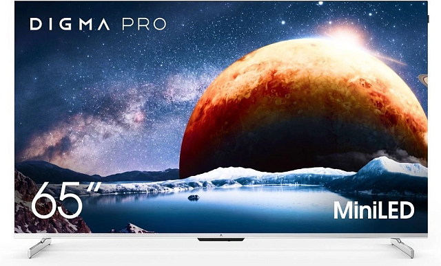 Телевизор Digma Pro 65Q 65″ Mini LED 4K 144 Гц серебристый