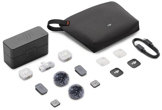 Беспроводная микрофонная система DJI Mic Mini 2 (2 TX + Mobile RX + зарядный кейс)