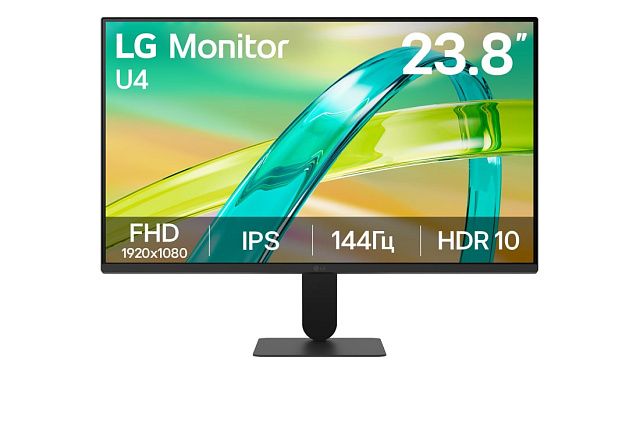 Монитор LG 24U411B-B 23.8″ 1920×1080 144 Гц черный