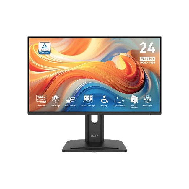 Монитор MSI Pro MP245PHG E14 23,8″, IPS, 1920×1080, 144 Гц, чёрный
