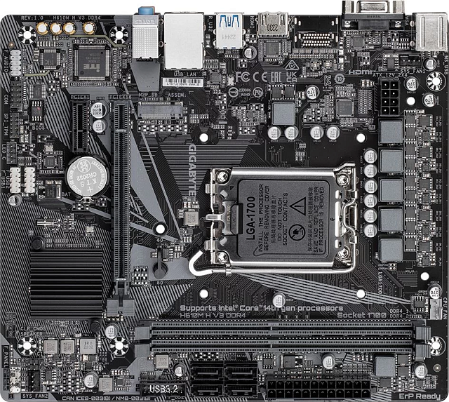 Материнская плата GIGABYTE H610M H V3 DDR4