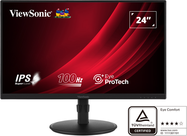 Монитор ViewSonic VA2408-HDJ 23.8″ 1920×1080 100 Гц черный