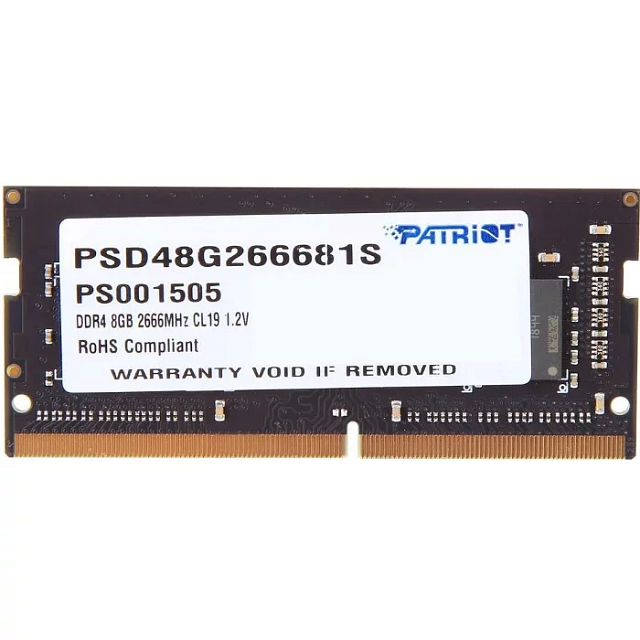 Оперативная память Patriot PSD48G266681S 8 ГБ DDR4-2666 SO-DIMM