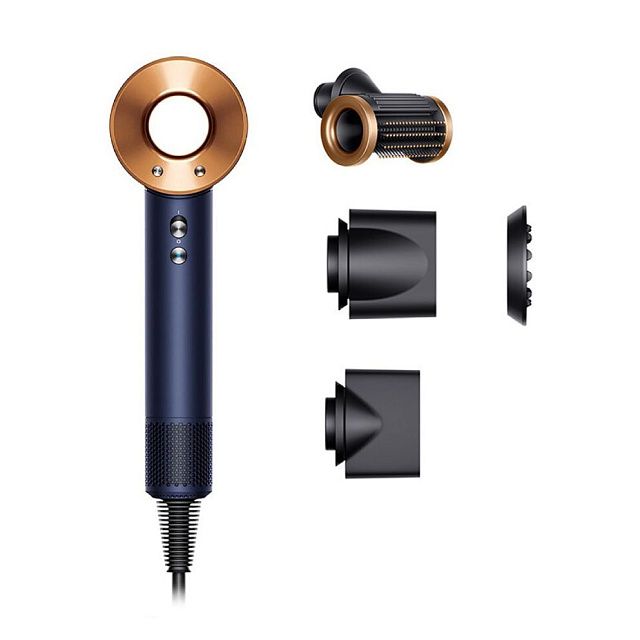 Фен Dyson Supersonic HD15 с футляром для хранения Синий/Медный