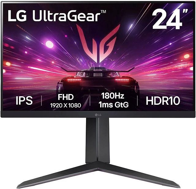 Монитор LG UltraGear 24GS65F-B 23,8″, IPS, 1920×1080, 180 Гц, чёрный