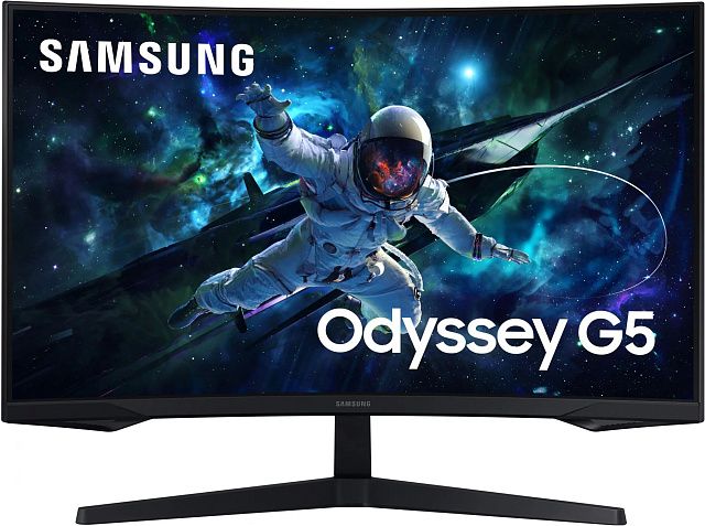 Монитор Samsung Odyssey G5 S27CG550EI 27″, VA, 2560×1440, 165 Гц, чёрный