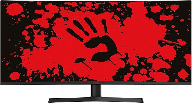 Монитор Bloody MN340W 34″, VA, 3440×1440, 180 Гц, чёрный