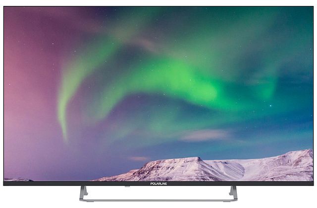 Телевизор PolarLine 50PQ71STC-SM 50″ QLED 4K 60 Гц черный/серебристый