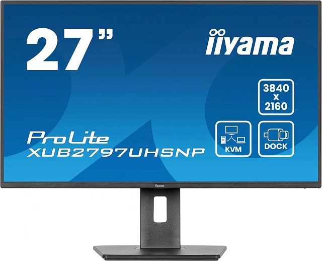 Монитор Iiyama ProLite XUB2797UHSNP-B1 27″, IPS, 3840×2160, 60 Гц, чёрный