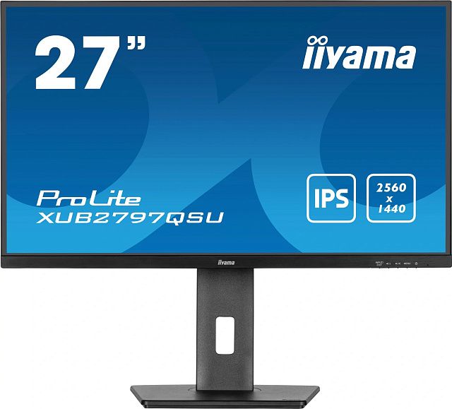 Монитор Iiyama ProLite XUB2797QSU-B2 27″, IPS, 2560×1440, 100 Гц, чёрный