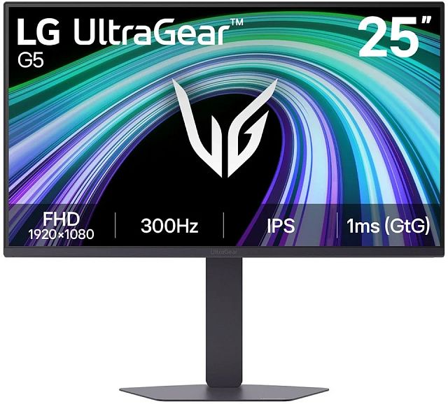 Монитор LG UltraGear 25G550B-B 25″, IPS, 1920×1080, 300 Гц, чёрный