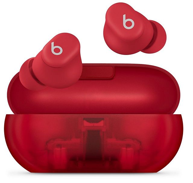 Беспроводные наушники Beats Solo Buds Transparent Red
