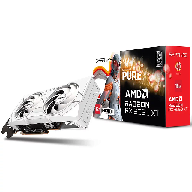 Видеокарта SAPPHIRE 11350-02-20G AMD Radeon RX 9060 XT 16 ГБ